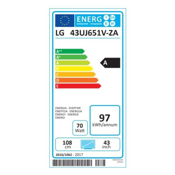 LG 43UJ651V 4K UHD Smart LED Television 43inch LG 43UJ651V 4K UHD Smart LED Television 43inch