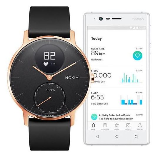 Nokia HWA03 Steel HR Watch 36mm Black Nokia HWA03 Steel HR Watch 36mm Black