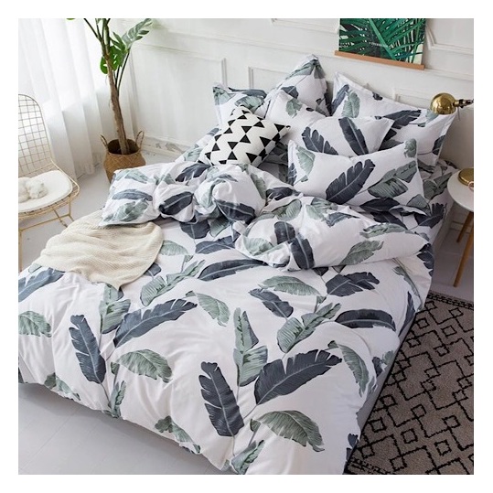 Buy Deals For Less Leaves Design Queen Size Bed Set Of Six Pieces