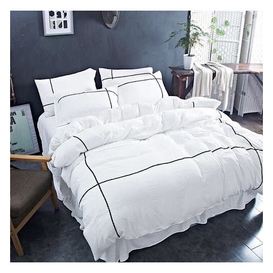 Buy Deals For Less Plain White King Size Bed Set Of Six Pieces