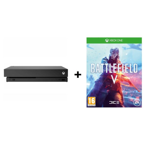 Microsoft Xbox One X Gaming Console 1TB Black + Battlefield 5 DLC Game Microsoft Xbox One X Gaming Console 1TB Black + Battlefield 5 DLC Game