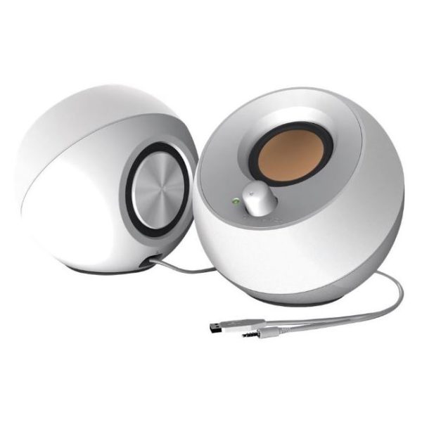 Creative Pebble Modern 2.0 USB Desktop Speakers White Creative Pebble Modern 2.0 USB Desktop Speakers White