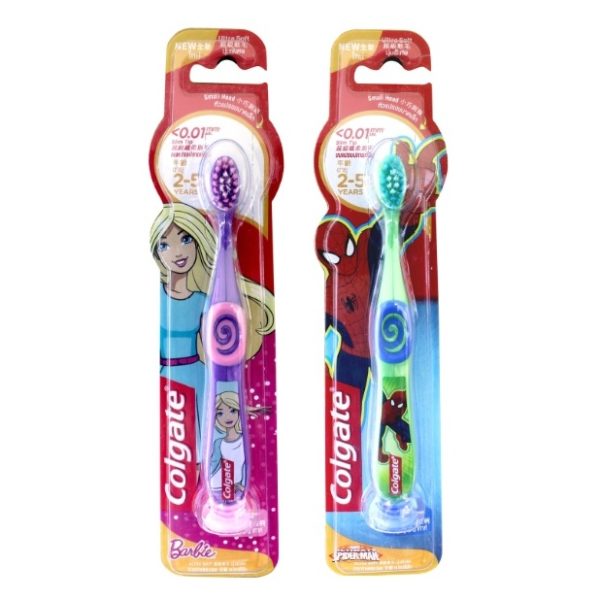 Colgate Spiderman Barbie 2-5 Toothbrush Colgate Spiderman Barbie 2-5 Toothbrush