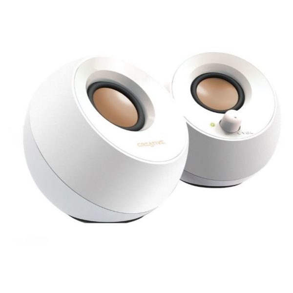 Creative Pebble Modern 2.0 USB Desktop Speakers White Creative Pebble Modern 2.0 USB Desktop Speakers White