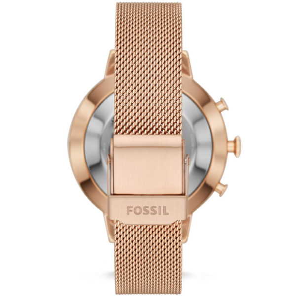 fossil smartwatches jacqueline rose gold tone hybrid watch