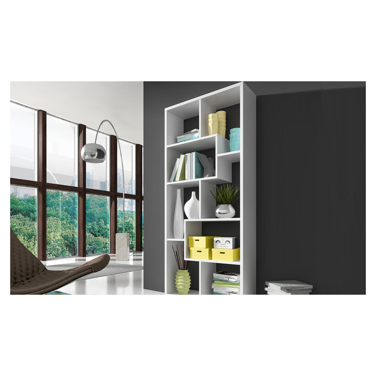 AtoZ Furniture Deluxe Open Shelving Unit in White Color