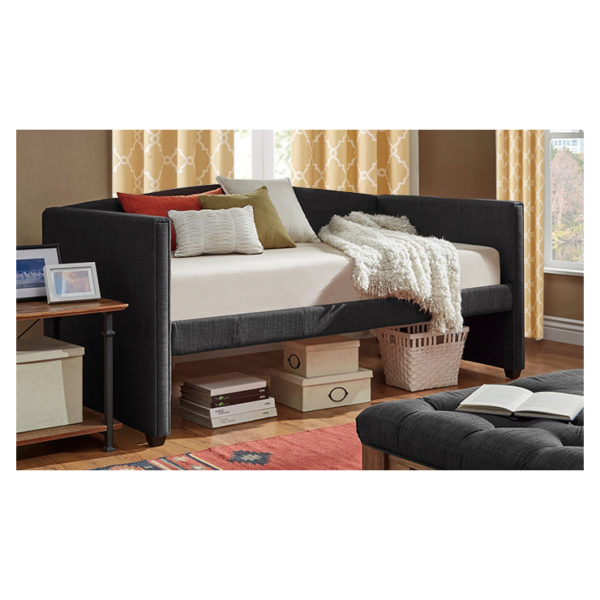 Shelter Arm Daybed and Trundle Day Bed only Dark Grey Shelter Arm Daybed and Trundle Day Bed only Dark Grey