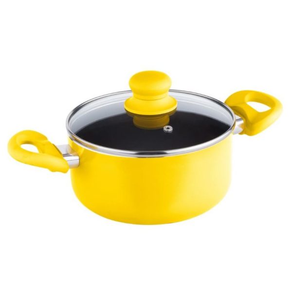 Lamart Casserole with Lid 18 cm Yellow/Multicolor Lamart Casserole with Lid 18 cm Yellow/Multicolor