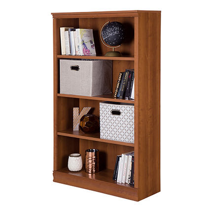 brown bookcase shelf morgan viewed