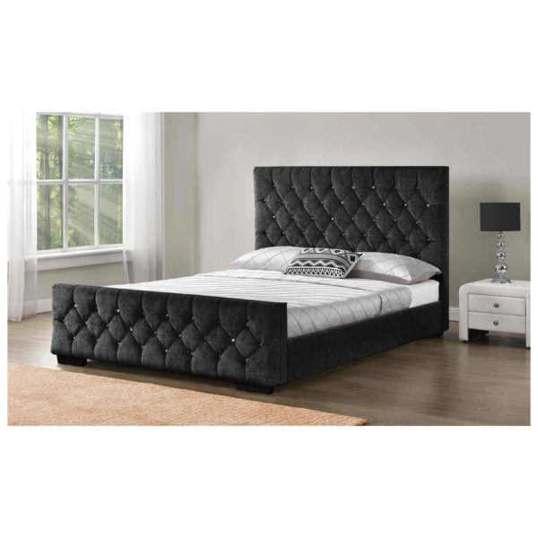 Arya Bedframe Queen Bed without Mattress Charcoal Grey Arya Bedframe Queen Bed without Mattress Charcoal Grey