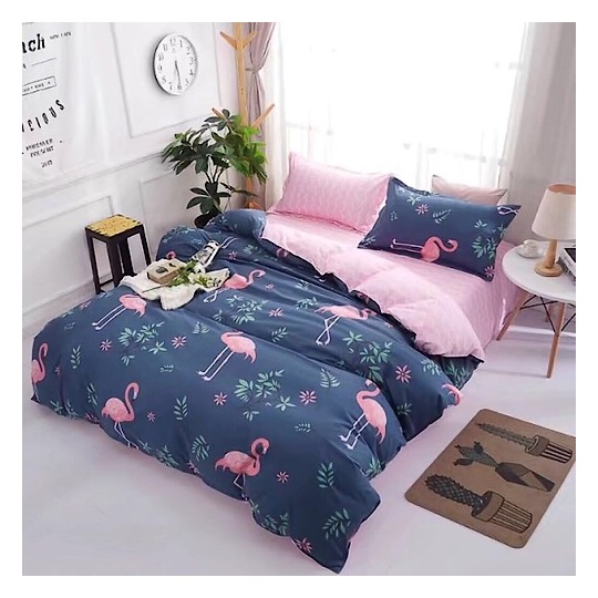 Deals For Less Pink Flamingo Single 4 pcs Comforter Set Deals For Less Pink Flamingo Single 4 pcs Comforter Set