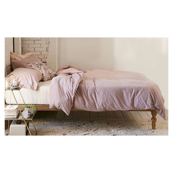 Classic Solid Wood Bed Single Bed with Mattress in Natural Biege Color Classic Solid Wood Bed Single Bed with Mattress in Natural Biege Color