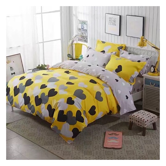 Deals For Less Black Heart Single 4 pcs Comforter Set Deals For Less Black Heart Single 4 pcs Comforter Set