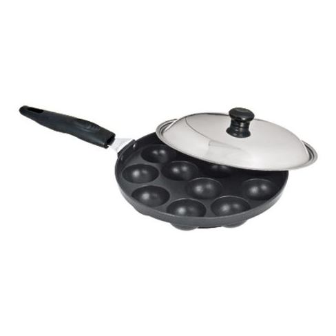 Anjali Diamond 12 Cups Appam Patra Deluxe With Handle (With Lid) DAL12 Anjali Diamond 12 Cups Appam Patra Deluxe With Handle (With Lid) DAL12