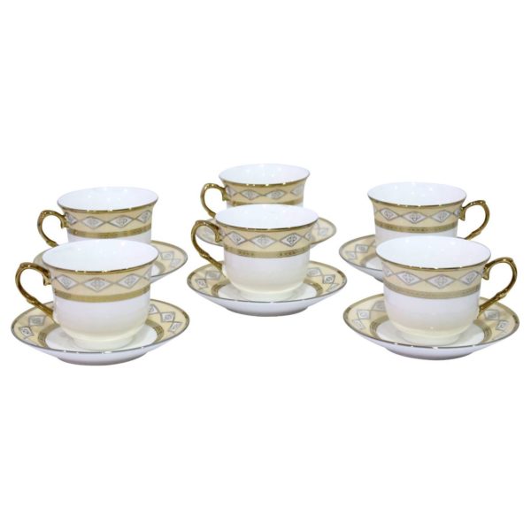 HomeStyle 12 Pieces Cup & Saucer Set 100 cc HomeStyle 12 Pieces Cup & Saucer Set 100 cc