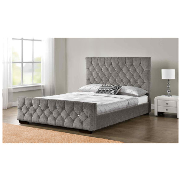 Arya Bedframe King Bed without Mattress Grey Arya Bedframe King Bed without Mattress Grey