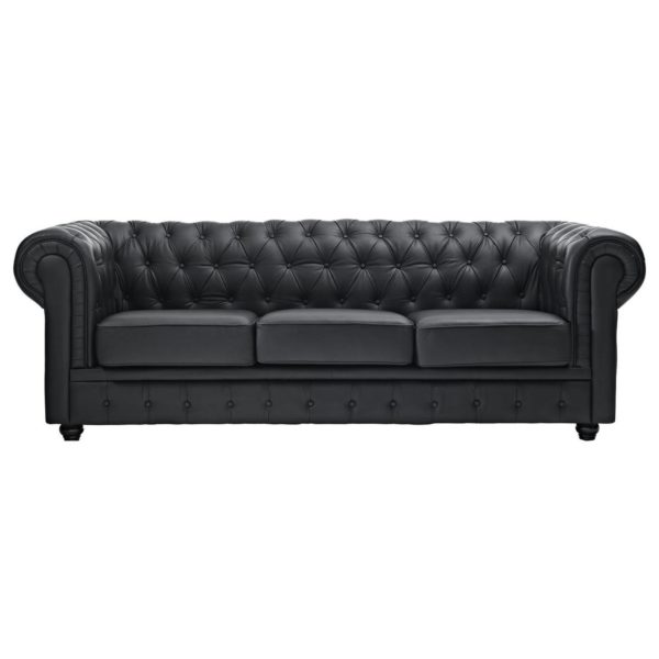 Ingles Sofa Sets 10 - Seater ( 3+3+2+1+1 ) in Black Color Ingles Sofa Sets 10 - Seater ( 3+3+2+1+1 ) in Black Color