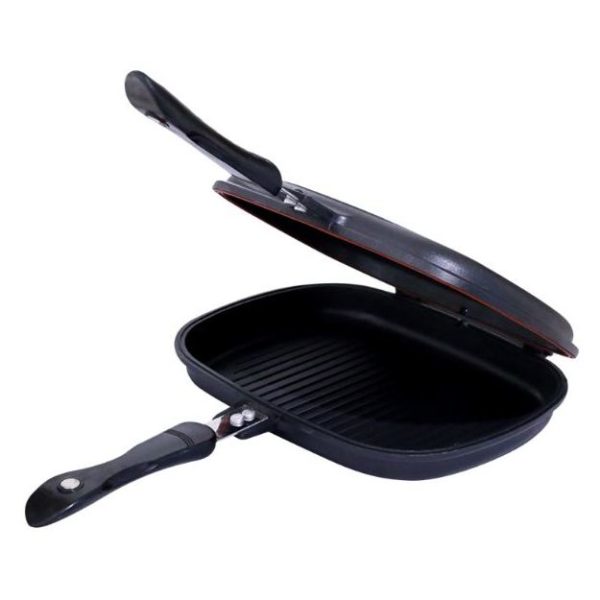 HomeStyle Dessini Aluminium Non Stick Double Grill Pan HomeStyle Dessini Aluminium Non Stick Double Grill Pan