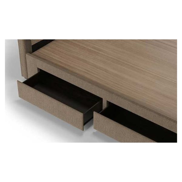 Four-Drawer Storage Super King Bed without Mattress Charcoal Grey Four-Drawer Storage Super King Bed without Mattress Charcoal Grey