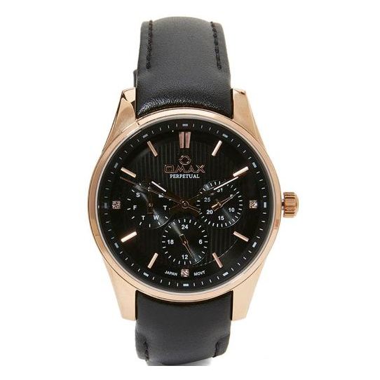 Omax PL11R22I Women's Multifunction Leather Watch Omax PL11R22I Women's Multifunction Leather Watch