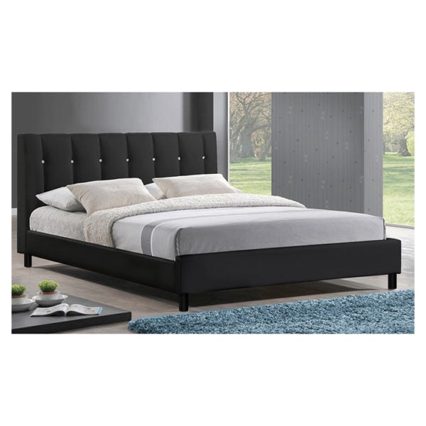 Buy Vino Modern Super King Bed Without Mattress Black Price