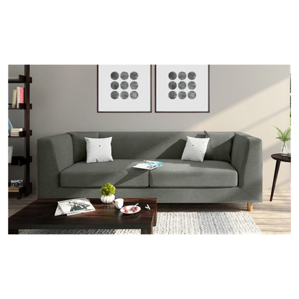 Rubik Sofa Three Seater Sofa in Charcoal Grey Color Rubik Sofa Three Seater Sofa in Charcoal Grey Color