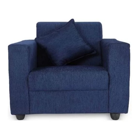 Elegant Single Seater Sofa in Navy blue Color