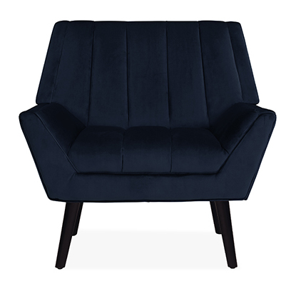 Houston Navy Blue Mid-century Modern Arm Chair Navy blue Houston Navy Blue Mid-century Modern Arm Chair Navy blue