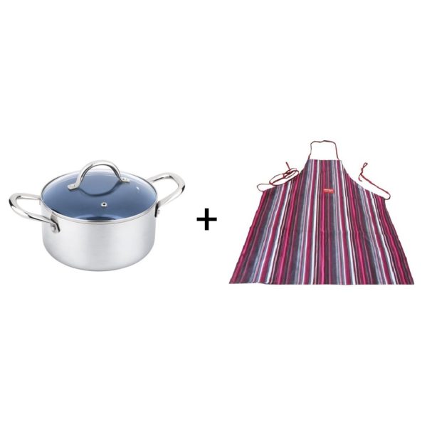 Lamart Pot with Lid + Kitchen Apron Lamart Pot with Lid + Kitchen Apron