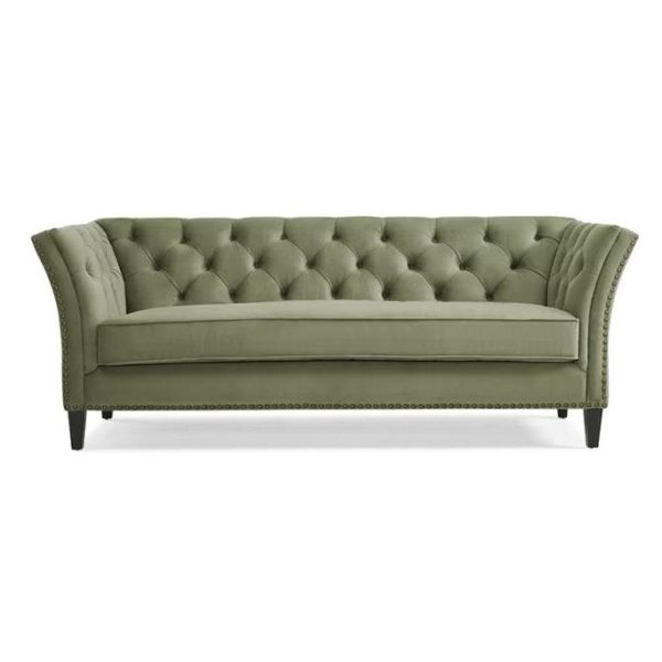 Gilmore Chesterfield Sofa in Green Color Gilmore Chesterfield Sofa in Green Color