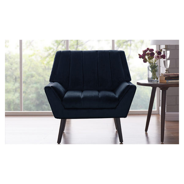 Houston Navy Blue Mid-century Modern Arm Chair Navy blue Houston Navy Blue Mid-century Modern Arm Chair Navy blue