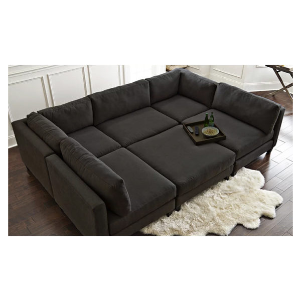 Chelsea Modular Sectional in Black Color Chelsea Modular Sectional in Black Color