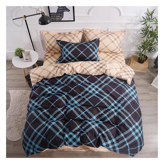 Deals For Less Checkered Single 4 pcs Comforter Set Deals For Less Checkered Single 4 pcs Comforter Set