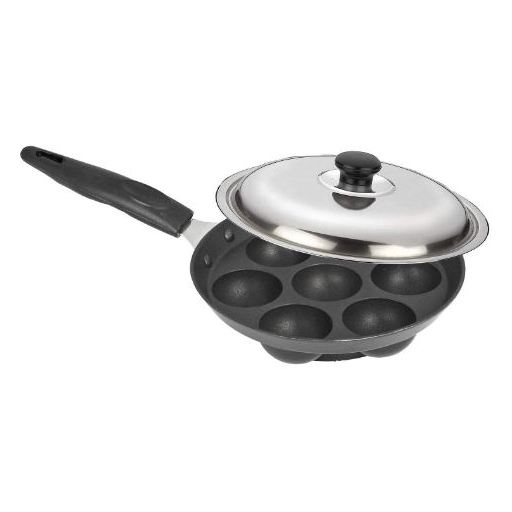 Anjali Diamond 7Cups Appam Patra Popular With Handle (With Lid) DAPL7 Anjali Diamond 7Cups Appam Patra Popular With Handle (With Lid) DAPL7