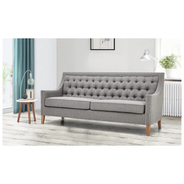 Montpellier Sofa Collection 4 - Seater ( 3+1 ) in Light Grey Color Montpellier Sofa Collection 4 - Seater ( 3+1 ) in Light Grey Color