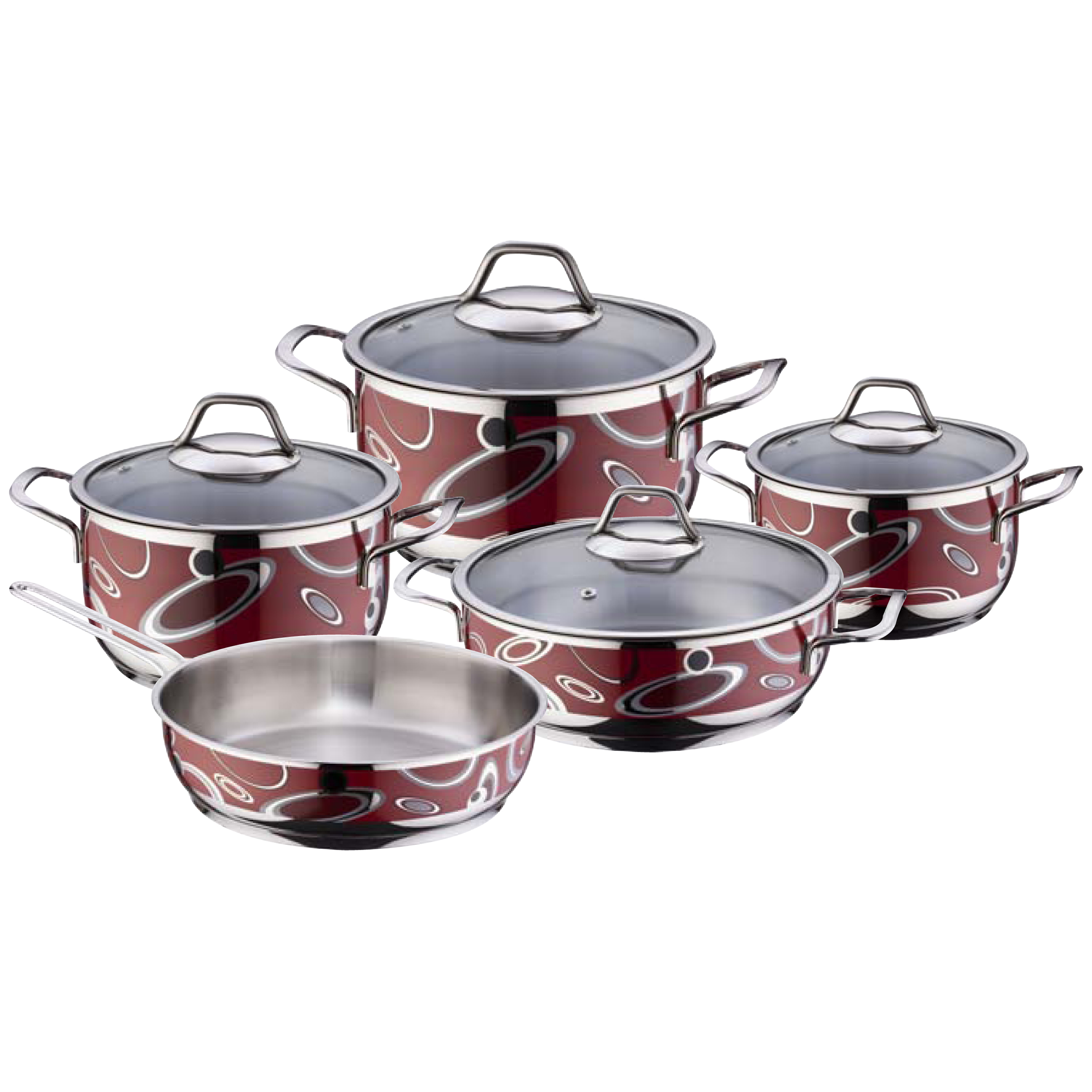 Sofram SH38984 Space Decal Cookware Set 5Pcs