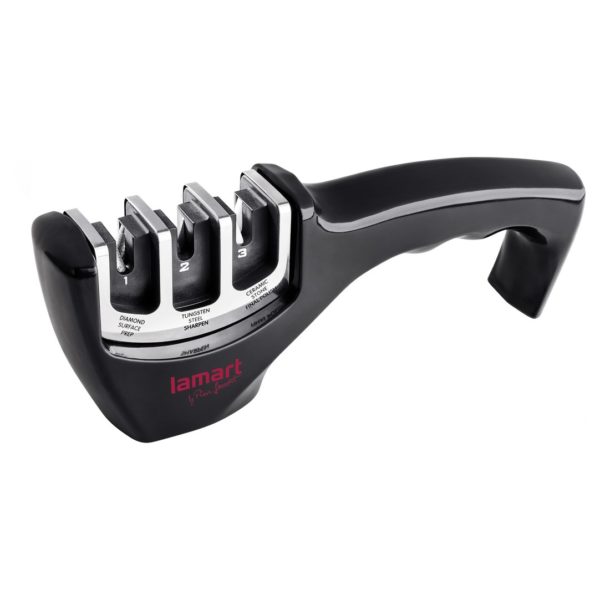 Lamart Knife Sharpener 3 In1 Edge + Knife + Paring Knife Lamart Knife Sharpener 3 In1 Edge + Knife + Paring Knife