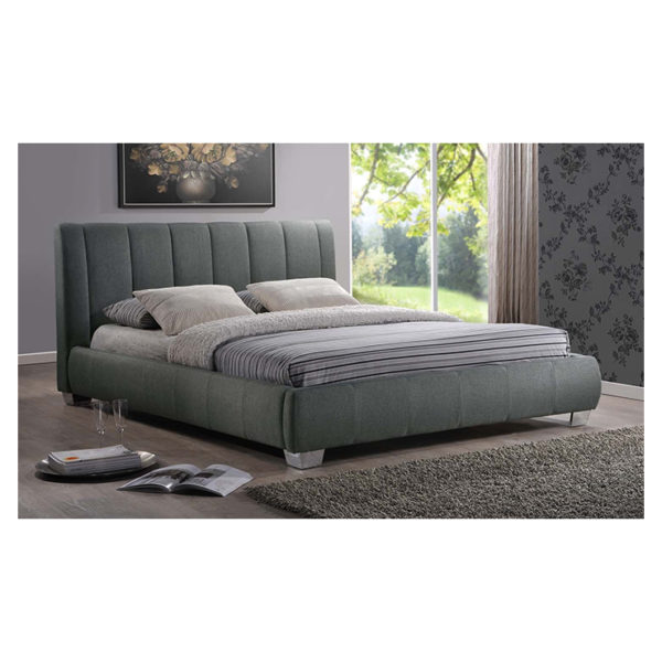Olson Modern Platform Queen Bed without Mattress Grey Olson Modern Platform Queen Bed without Mattress Grey