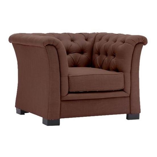 Chester Hill Sectional Sofa Single Seater in Brown Color