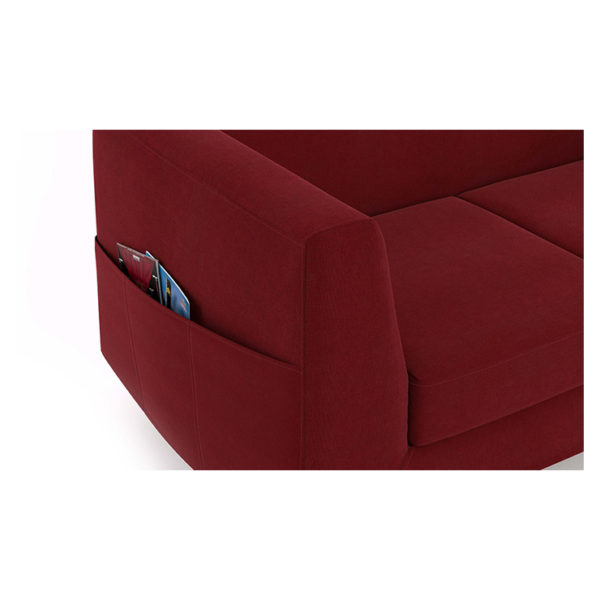 Rubik Sofa Three Seater Sofa in Red Color Rubik Sofa Three Seater Sofa in Red Color