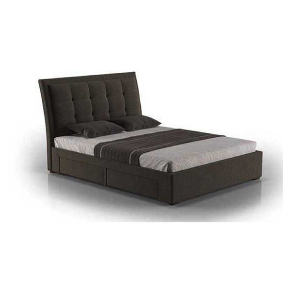 Four-Drawer Storage Super King Bed without Mattress Charcoal Grey Four-Drawer Storage Super King Bed without Mattress Charcoal Grey
