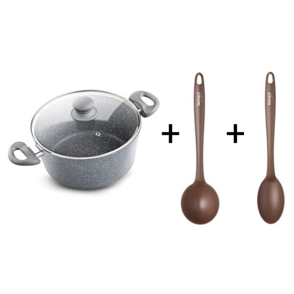 Lamart Pot with Lid + Soup Ladle + Serving Spoon Lamart Pot with Lid + Soup Ladle + Serving Spoon