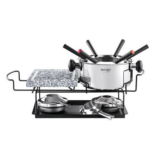 Lamart Fondue Set + Kitchen Apron Lamart Fondue Set + Kitchen Apron