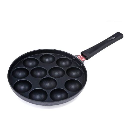 Anjali Diamond 12 Cups Appam Patra Deluxe With Handle (With Lid) DAL12 Anjali Diamond 12 Cups Appam Patra Deluxe With Handle (With Lid) DAL12