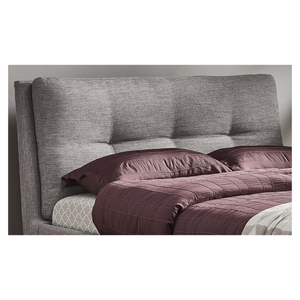 Buy Plush Tufted Padded Headboard Super King without Mattress Grey