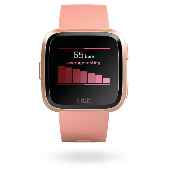 Fitbit Versa Fitness Watch - Peach/Rose Gold Fitbit Versa Fitness Watch - Peach/Rose Gold