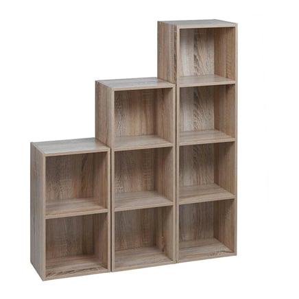 Bookcases and Cubes Set of Three shelves Antique oak Bookcases and Cubes Set of Three shelves Antique oak