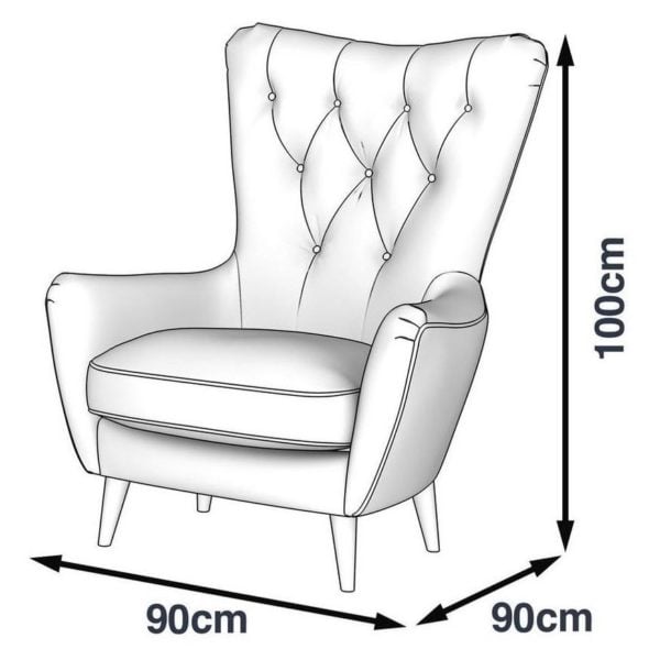 Galaxy Design Louvre Single Seat Sofa Beige
