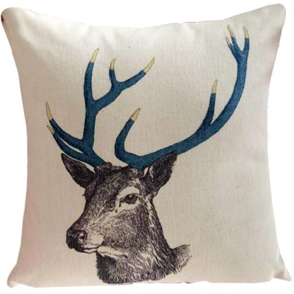 Galaxy Desing Decorative Cushion Elk Print Colorful Decorative Cushion Multicolor Galaxy Desing Decorative Cushion Elk Print Colorful Decorative Cushion Multicolor