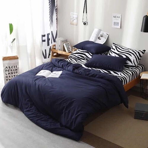 Buy Dealsforless Double Blue Duvet Cover Set Price